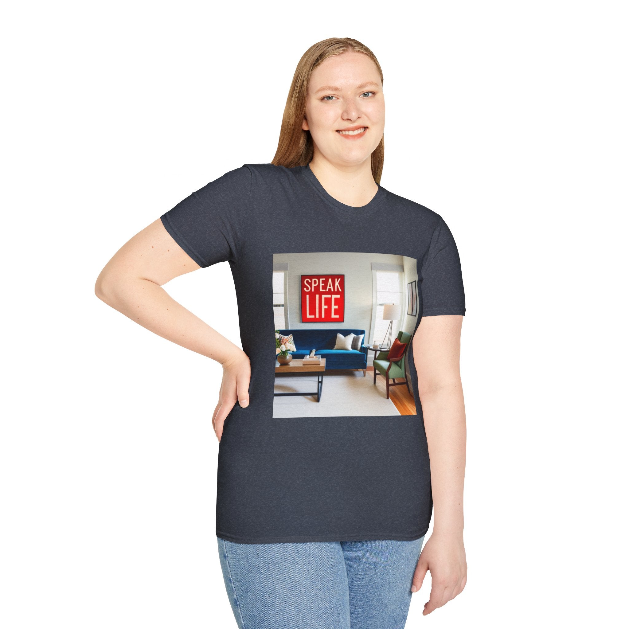 Unisex "Speak Life" Poster Style Softstyle T-Shirt