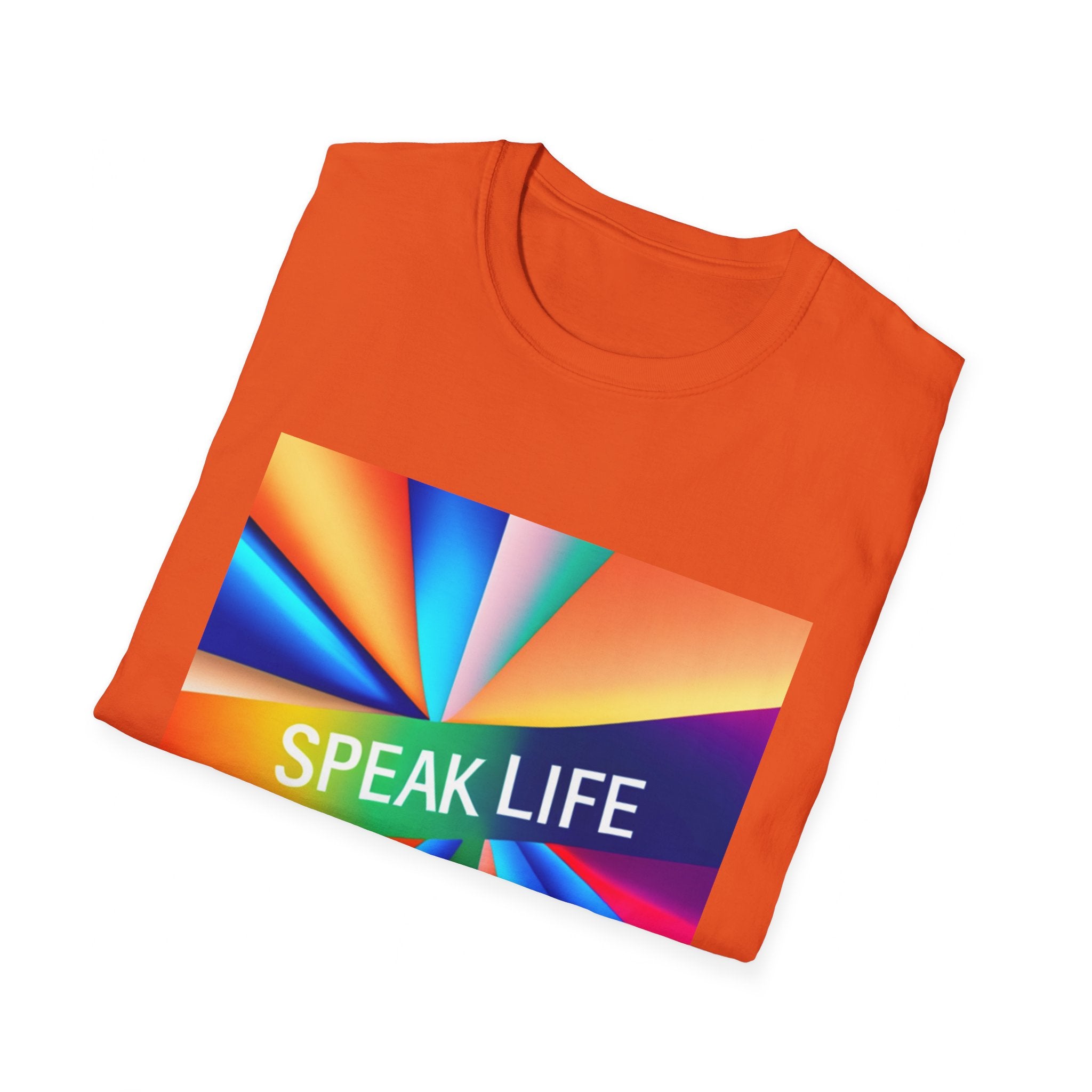 "Speak Life" Kaleidoscope Women's Softstyle T-Shirt
