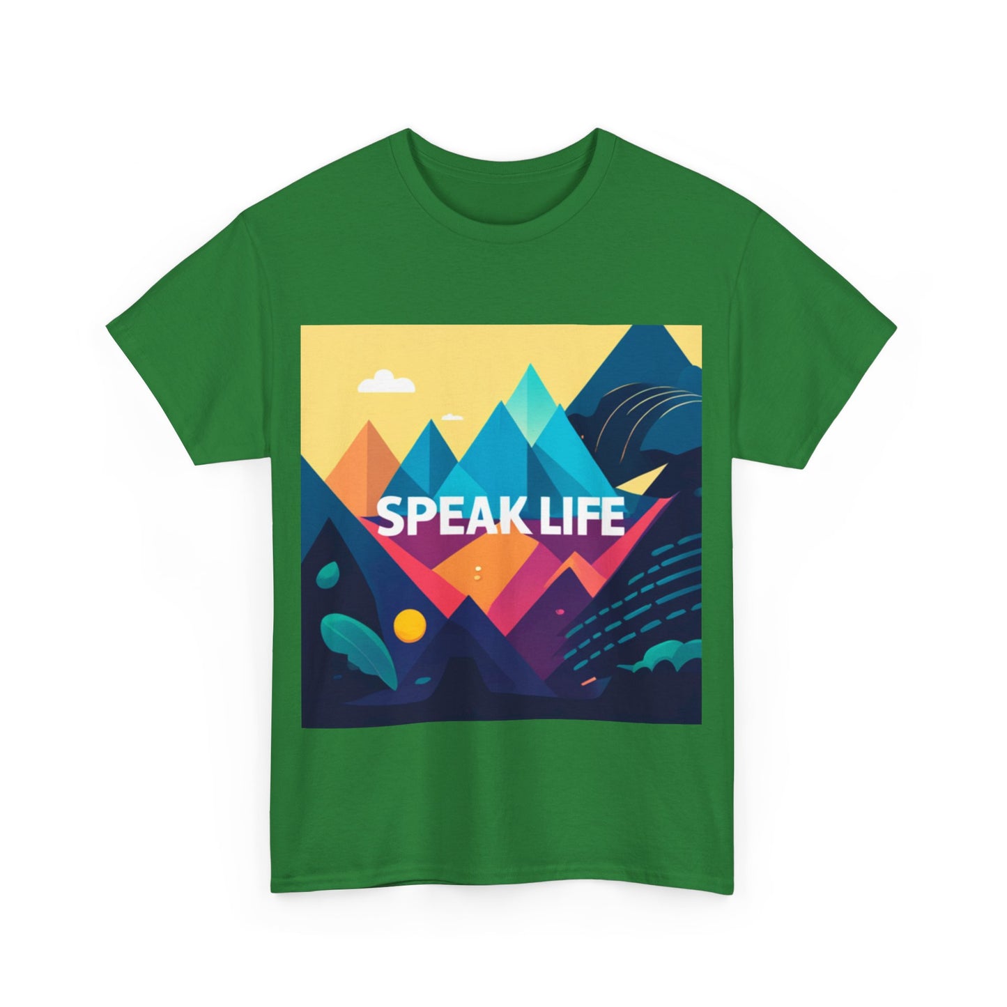 "Speak Life" Move Mountains Unisex Heavy Cotton Tee