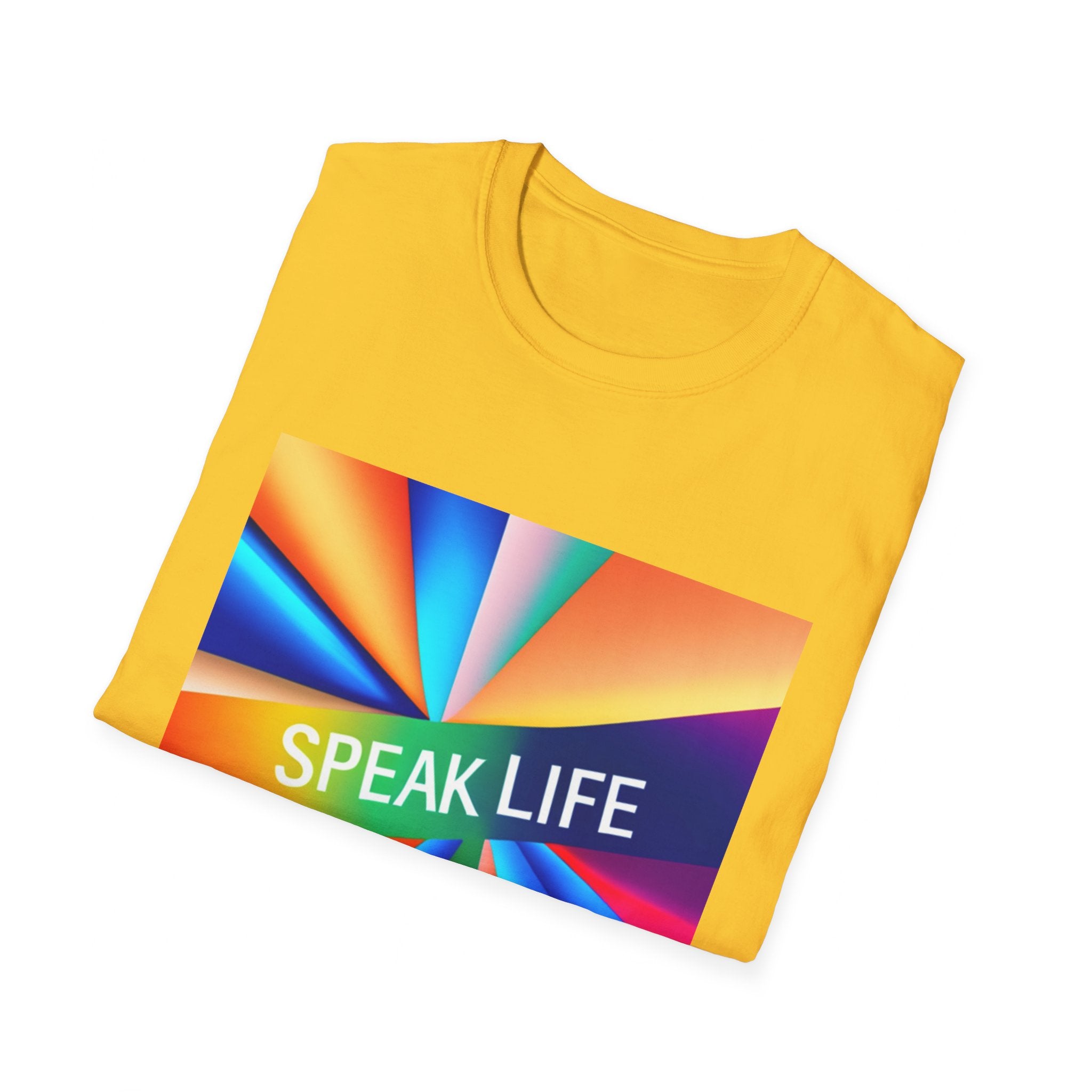 "Speak Life" Kaleidoscope Women's Softstyle T-Shirt