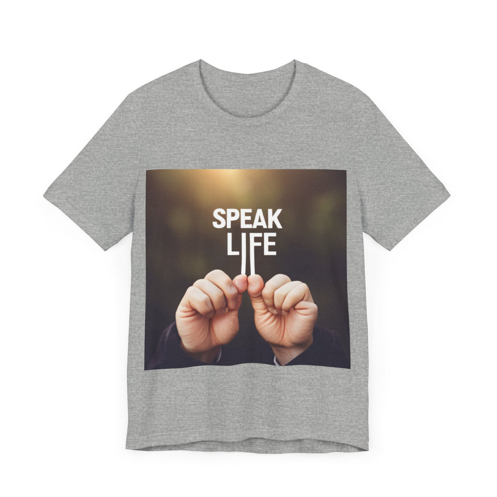 "Speak Life" Hands Unisex Jersey Short Sleeve Tee