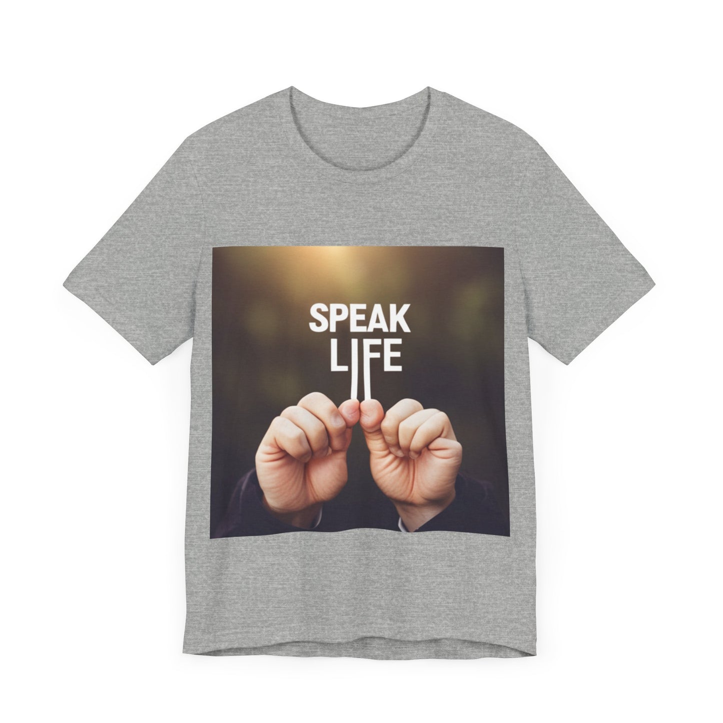 "Speak Life" Hands Unisex Jersey Short Sleeve Tee
