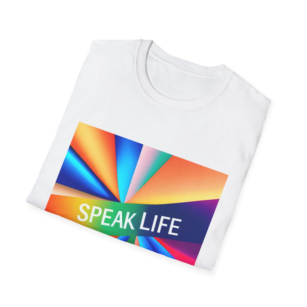 "Speak Life" Kaleidoscope Women's Softstyle T-Shirt