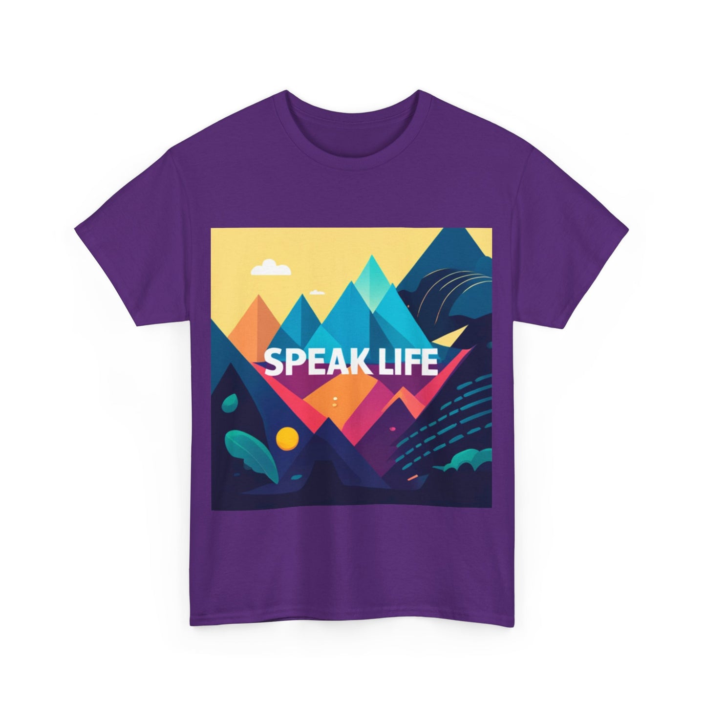 "Speak Life" Move Mountains Unisex Heavy Cotton Tee