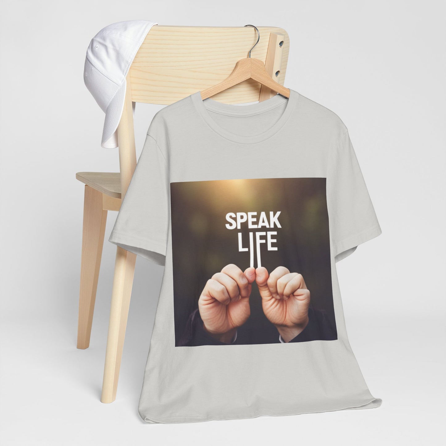 "Speak Life" Hands Unisex Jersey Short Sleeve Tee