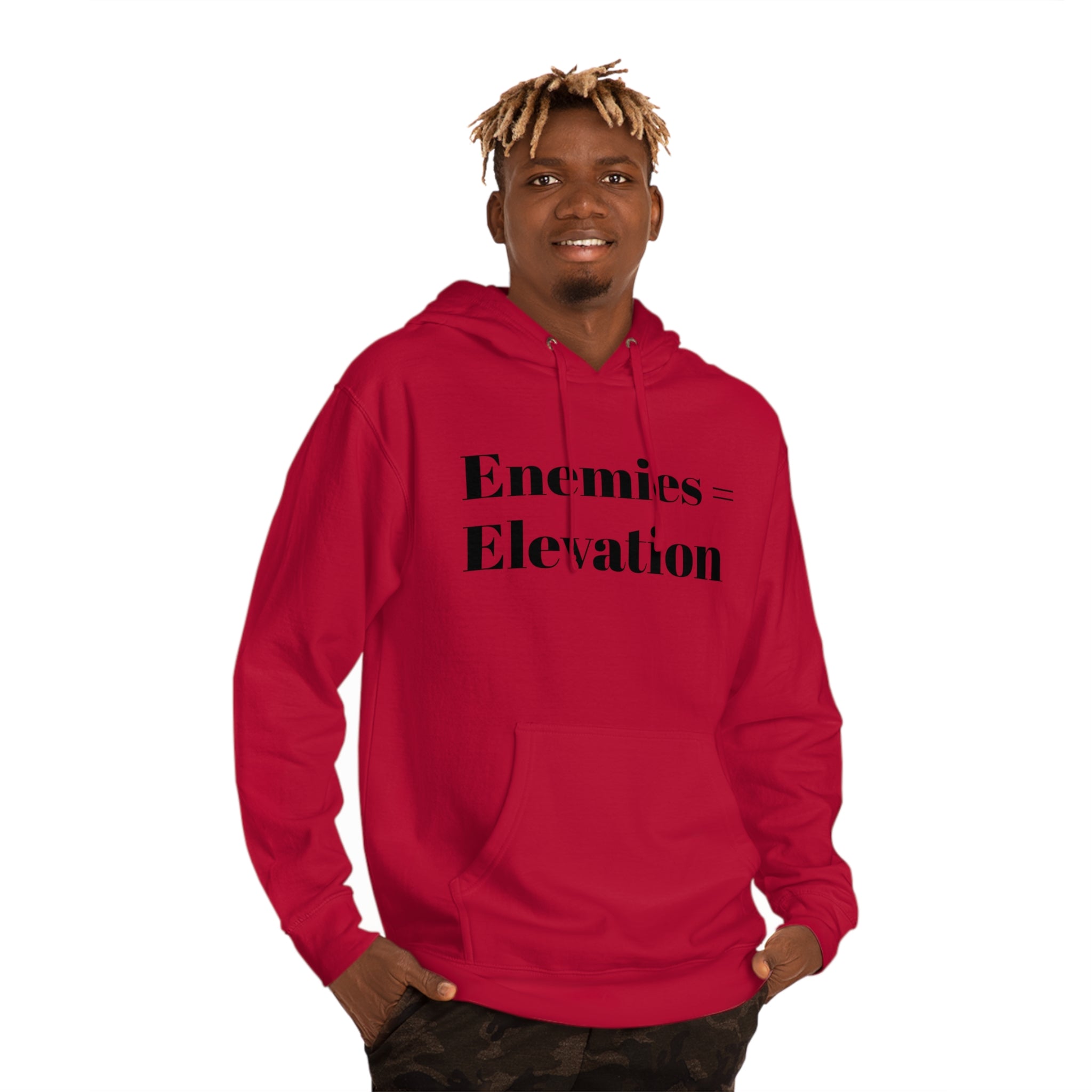 "Enemies = Elevation" Unisex Hooded Sweatshirt