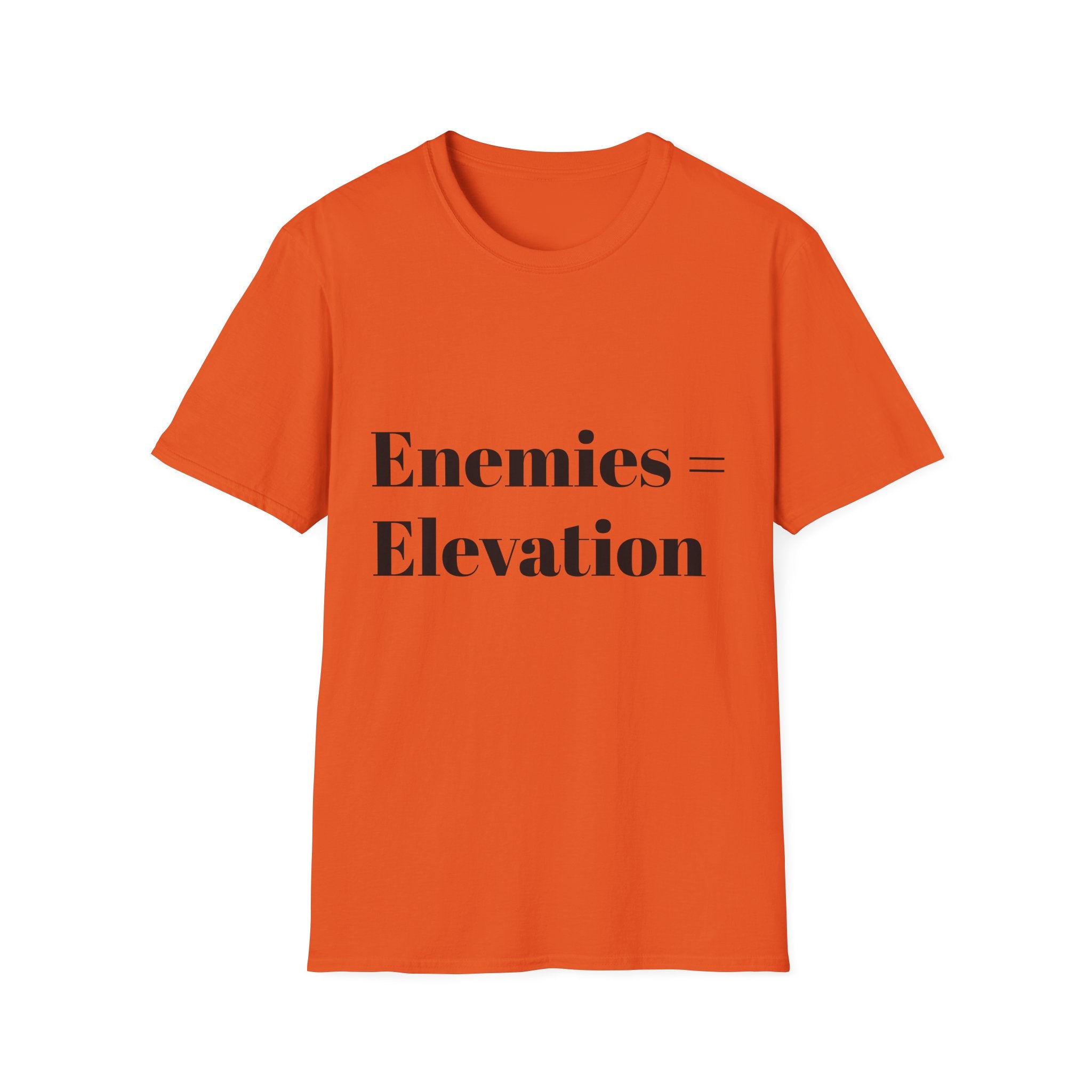 "Enemies = Elevation" Unisex Softstyle T-Shirt