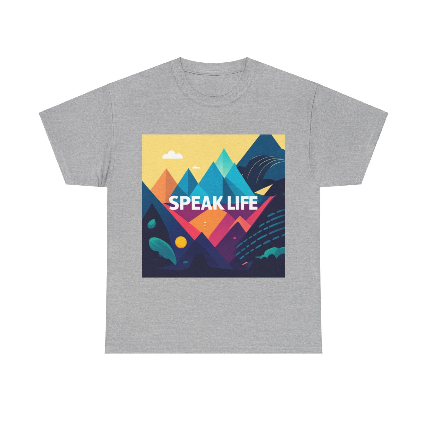 "Speak Life" Move Mountains Unisex Heavy Cotton Tee