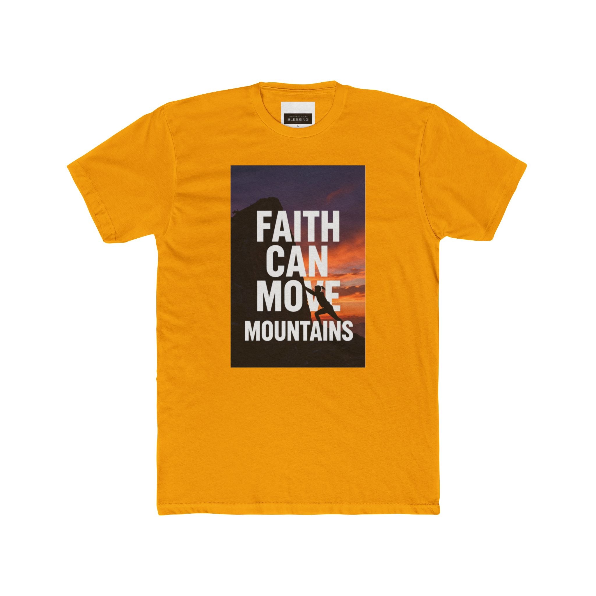 Faith Can Move Mountains T‑Shirt — Inspirational Christian Graphic Tee