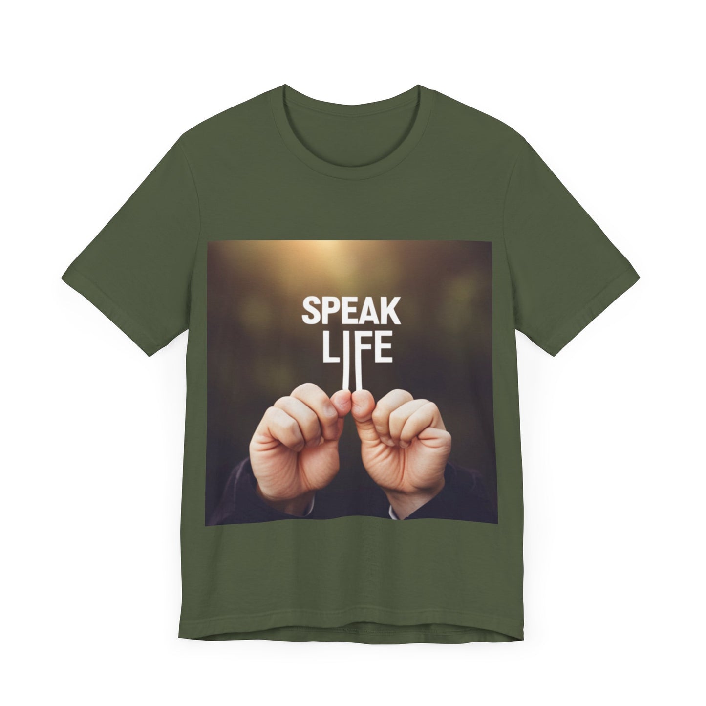 "Speak Life" Hands Unisex Jersey Short Sleeve Tee