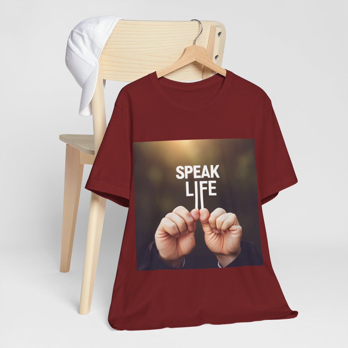 "Speak Life" Hands Unisex Jersey Short Sleeve Tee