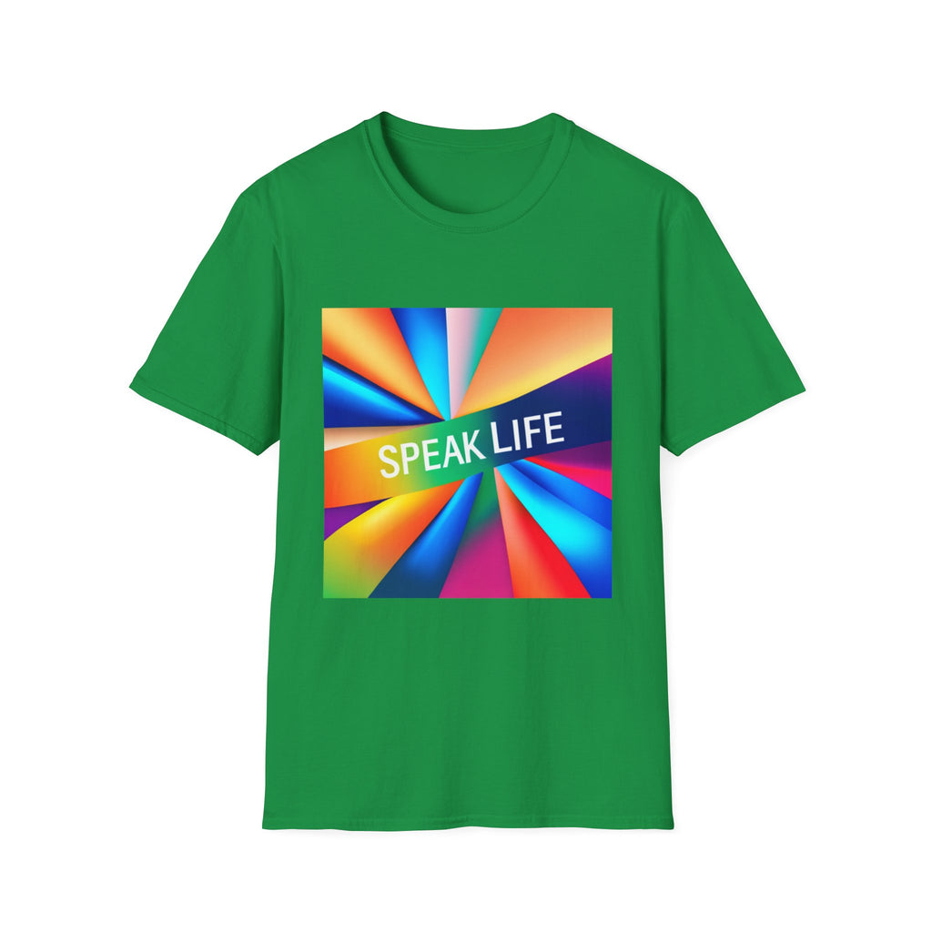 "Speak Life" Kaleidoscope Women's Softstyle T-Shirt