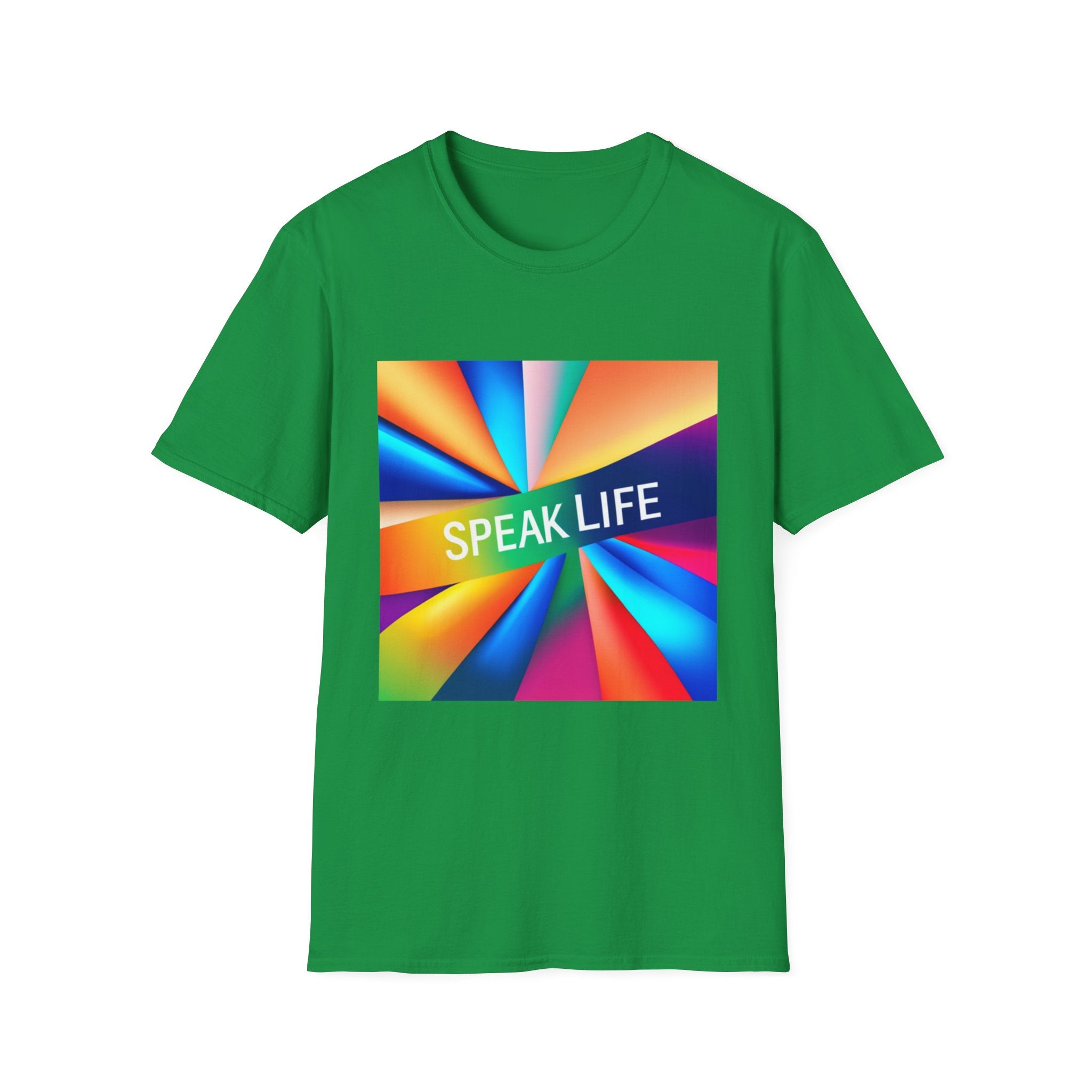 "Speak Life" Kaleidoscope Women's Softstyle T-Shirt