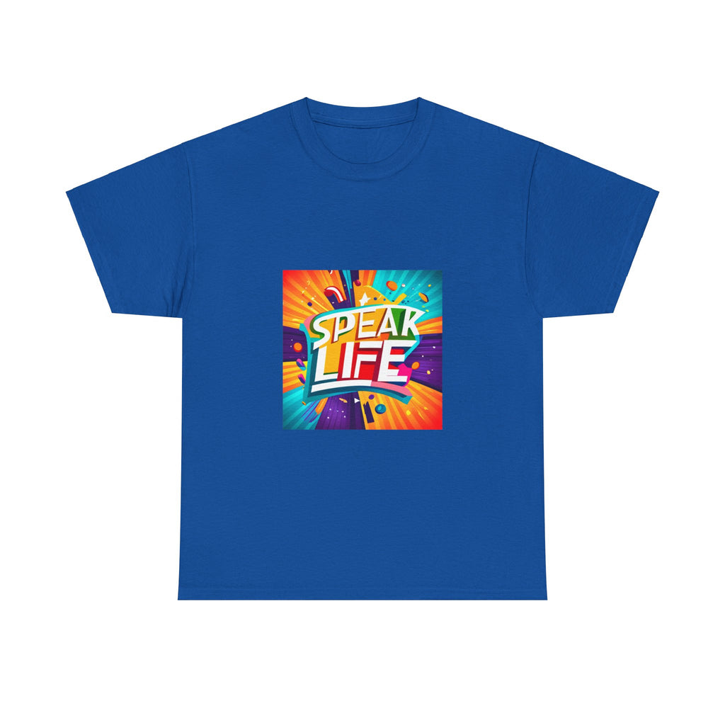 "Speak Life" Paint Splash Unisex Heavy Cotton Tee