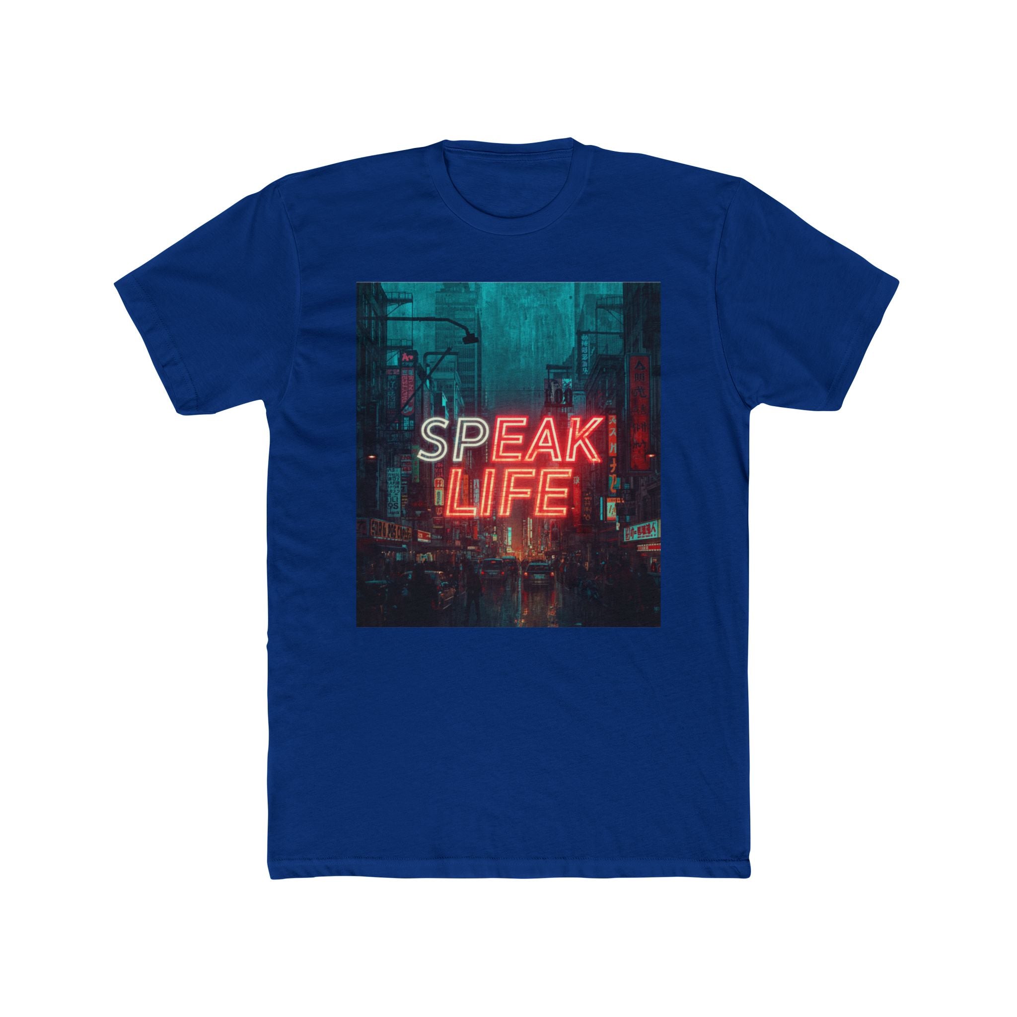 Speak Life Tee — Neon City Inspirational Graphic T-Shirt