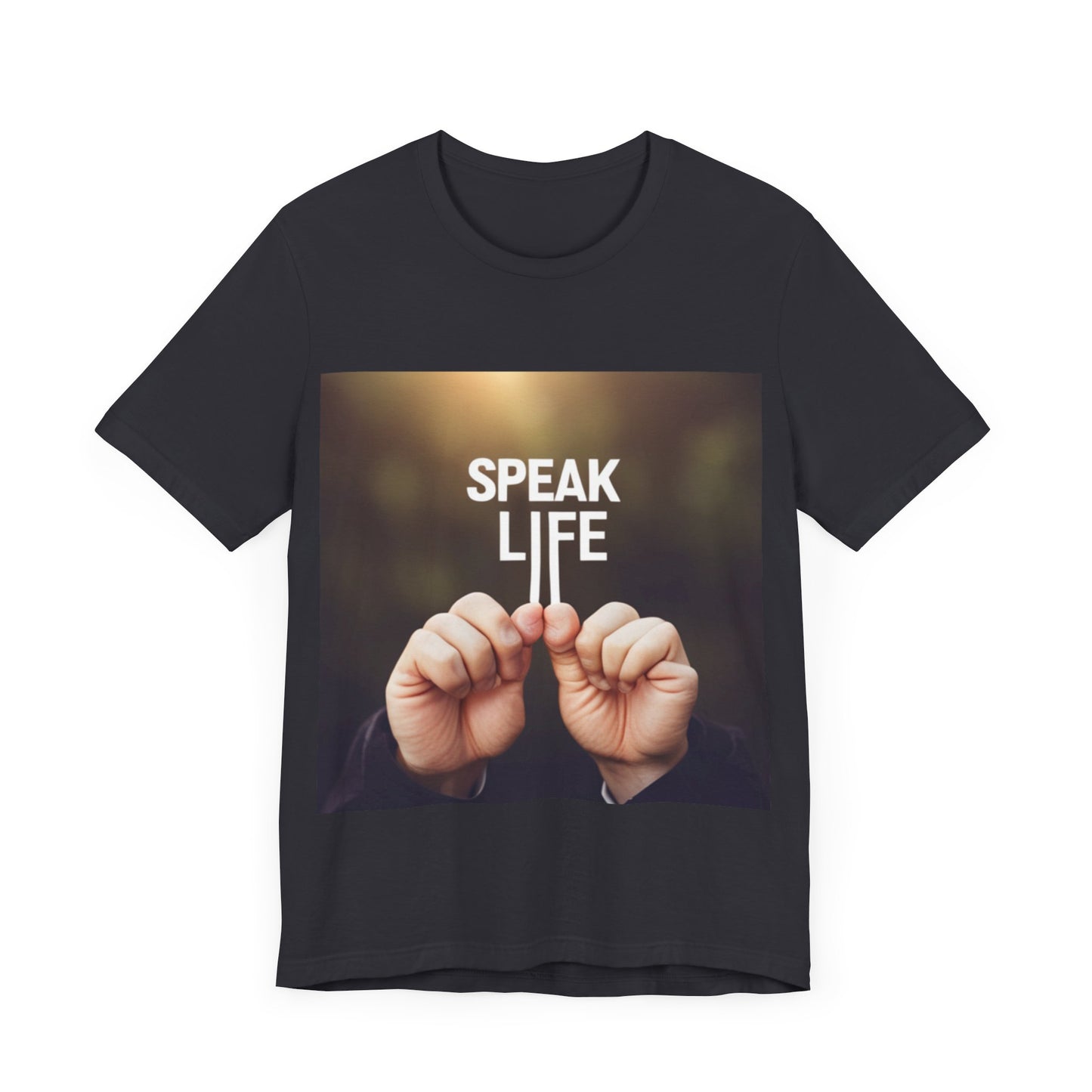 "Speak Life" Hands Unisex Jersey Short Sleeve Tee