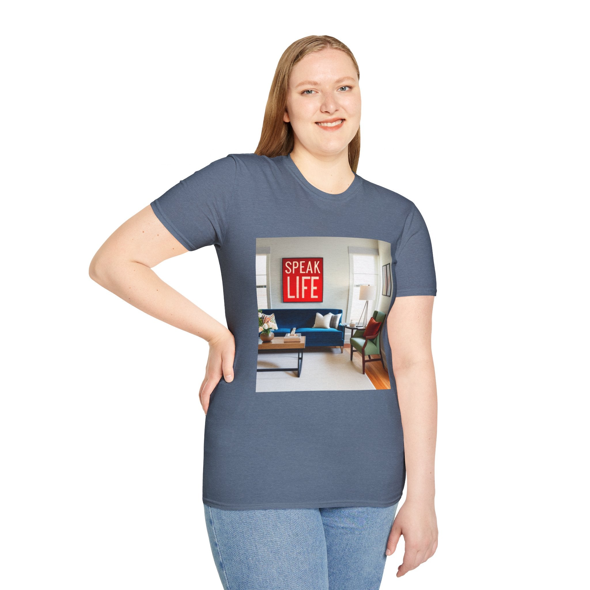 Unisex "Speak Life" Poster Style Softstyle T-Shirt
