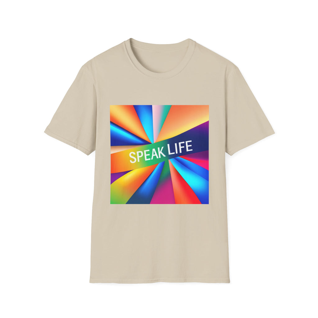 "Speak Life" Kaleidoscope Women's Softstyle T-Shirt