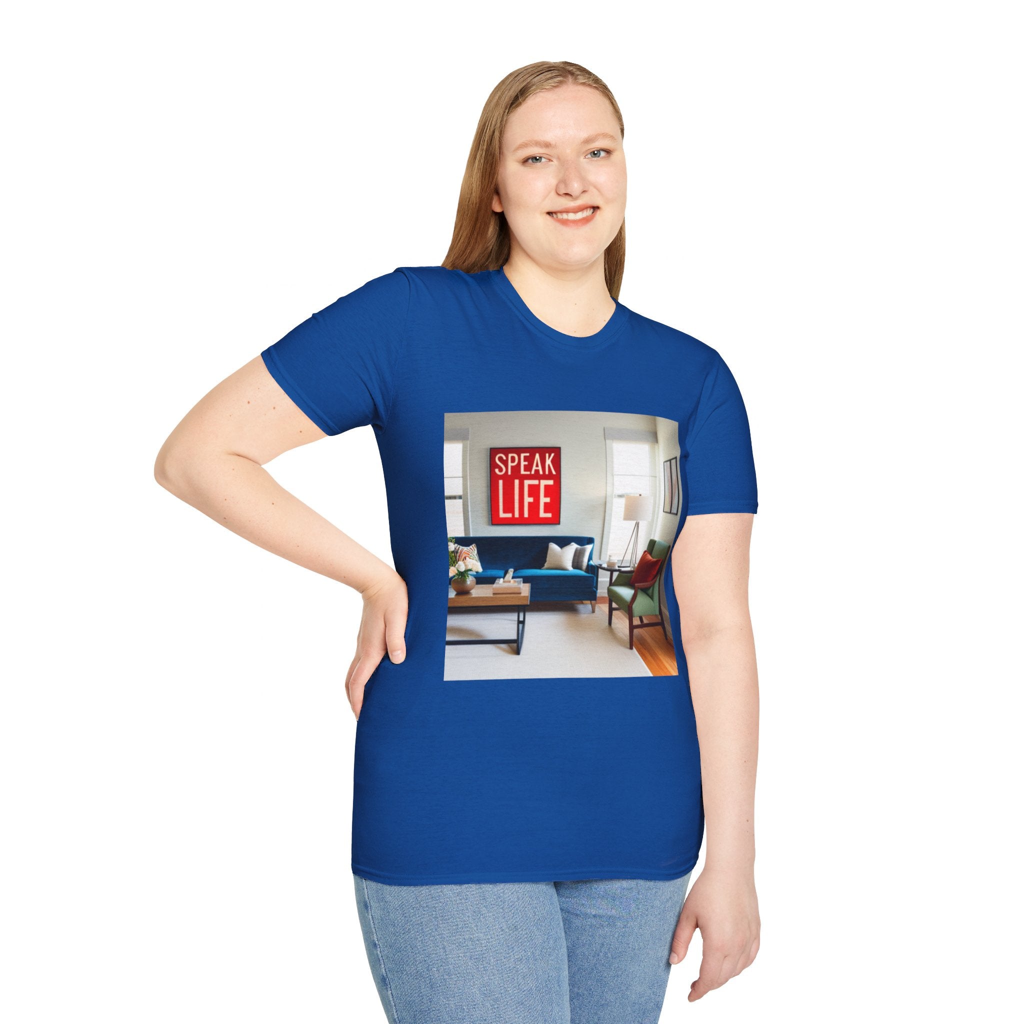 Unisex "Speak Life" Poster Style Softstyle T-Shirt