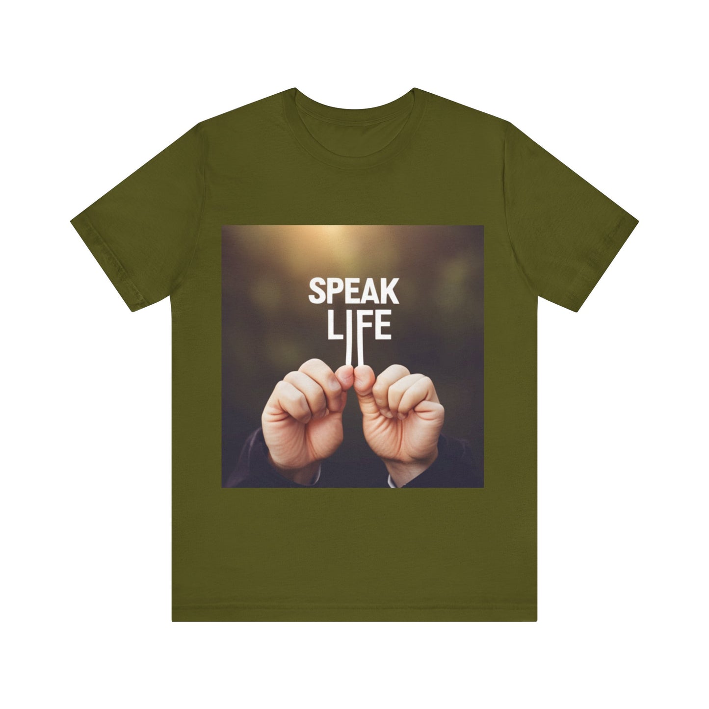 "Speak Life" Hands Unisex Jersey Short Sleeve Tee