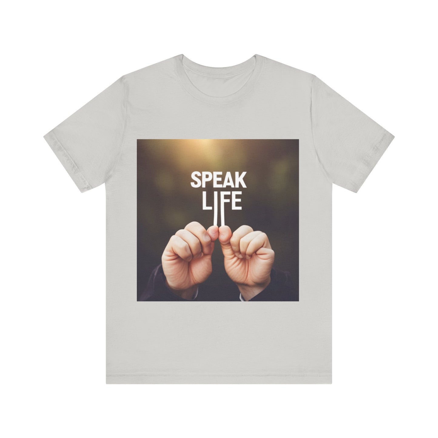 "Speak Life" Hands Unisex Jersey Short Sleeve Tee