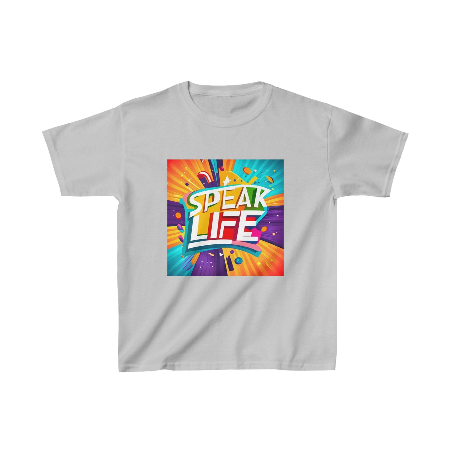 "Speak Life" Paint Splash Kids Heavy Cotton™ Tee