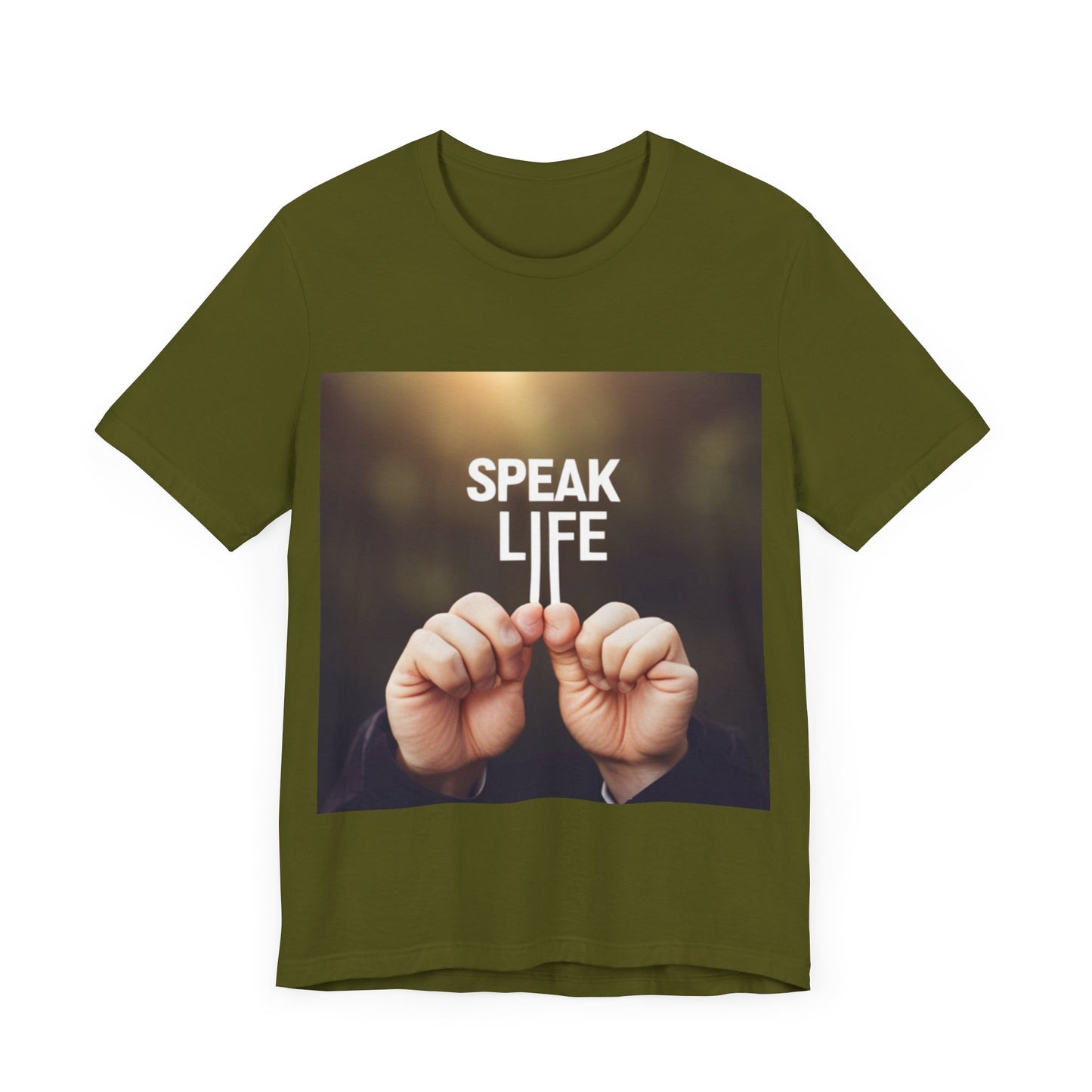 "Speak Life" Hands Unisex Jersey Short Sleeve Tee