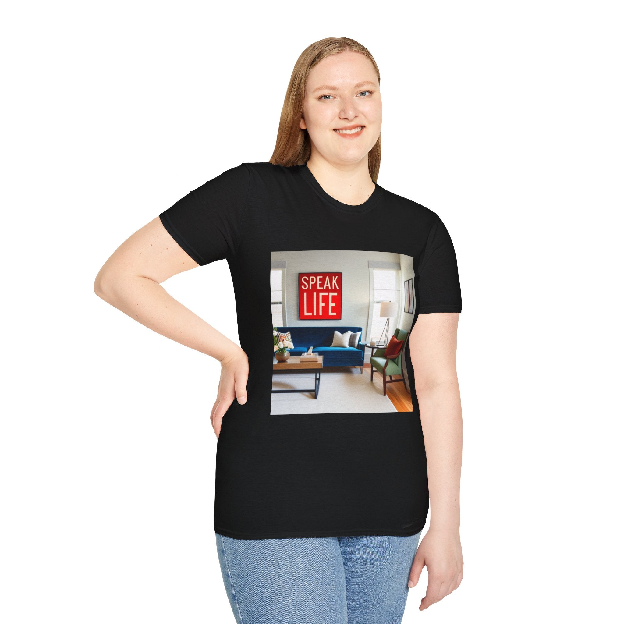 Unisex "Speak Life" Poster Style Softstyle T-Shirt