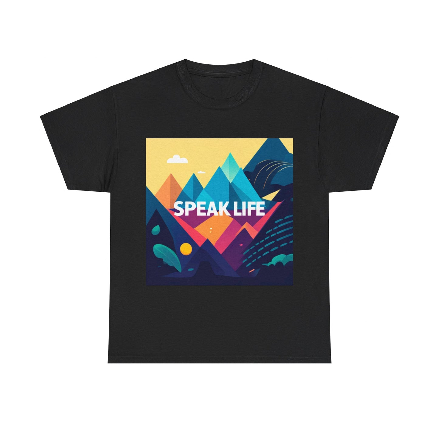 "Speak Life" Move Mountains Unisex Heavy Cotton Tee