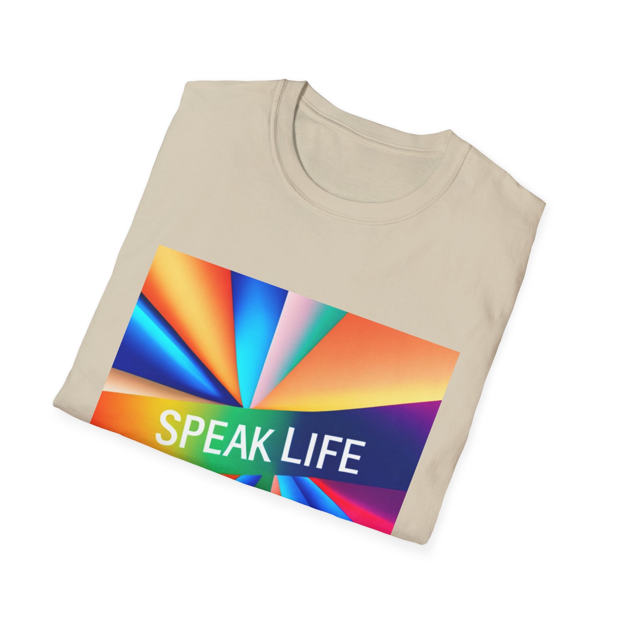 "Speak Life" Kaleidoscope Women's Softstyle T-Shirt