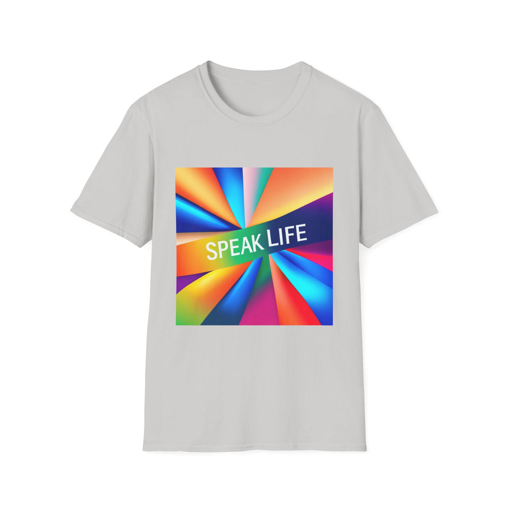 "Speak Life" Kaleidoscope Women's Softstyle T-Shirt