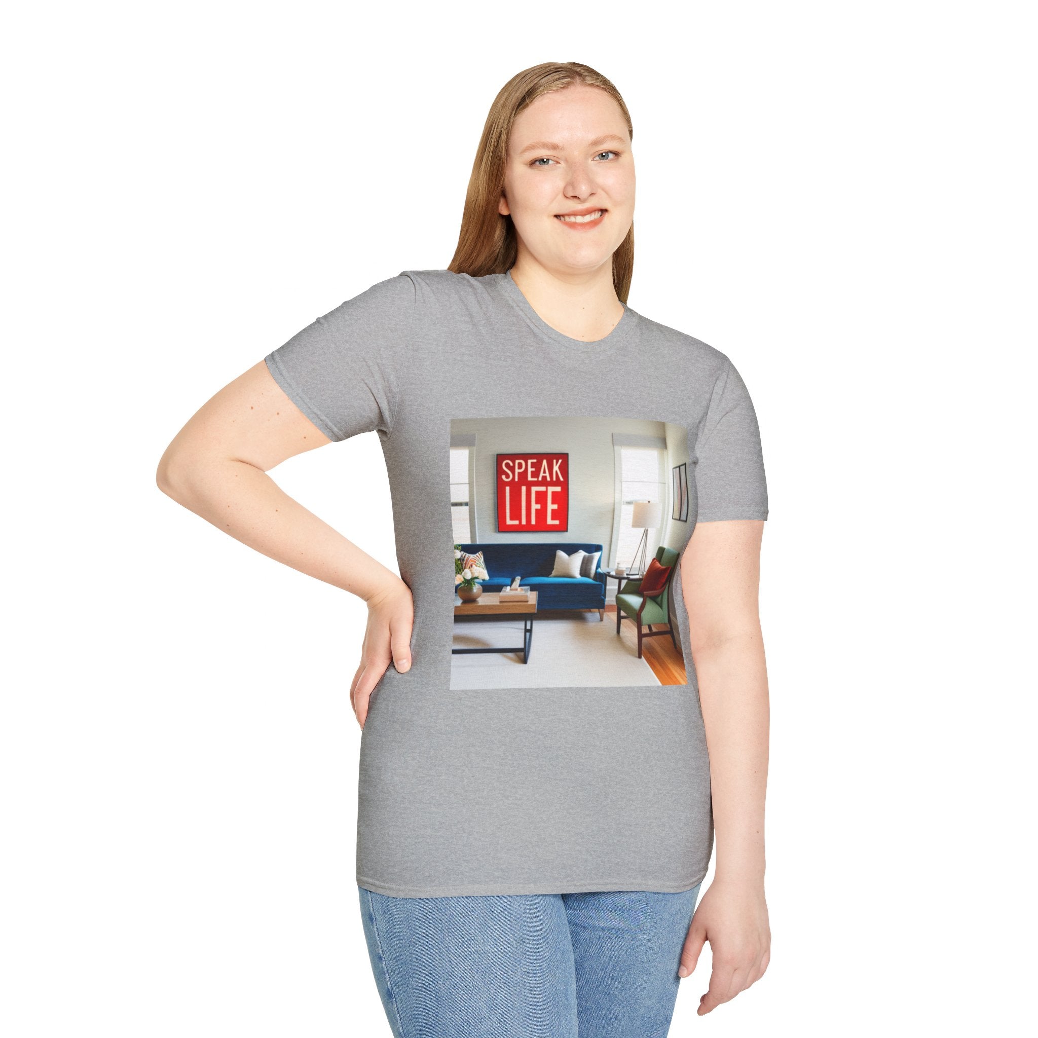 Unisex "Speak Life" Poster Style Softstyle T-Shirt