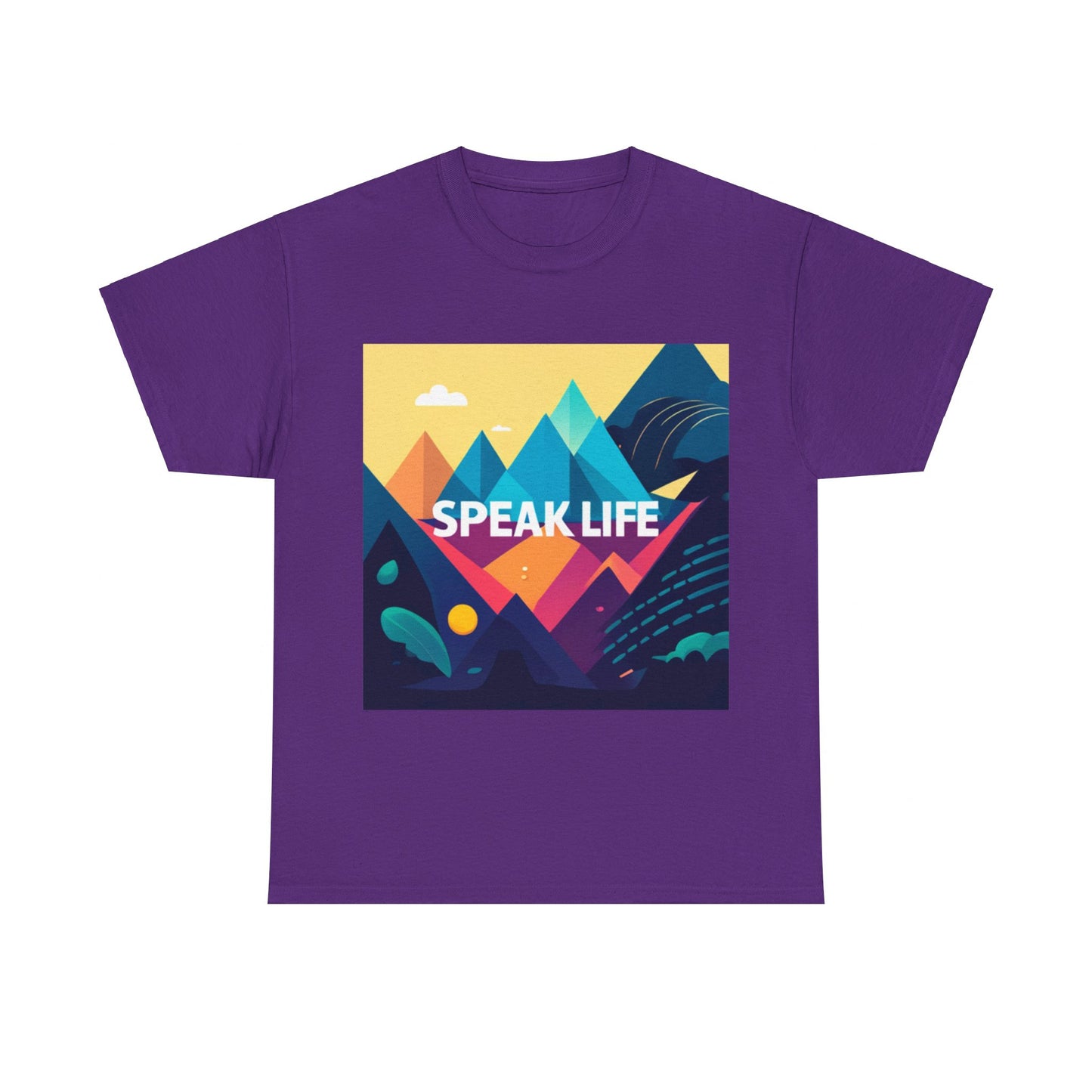 "Speak Life" Move Mountains Unisex Heavy Cotton Tee