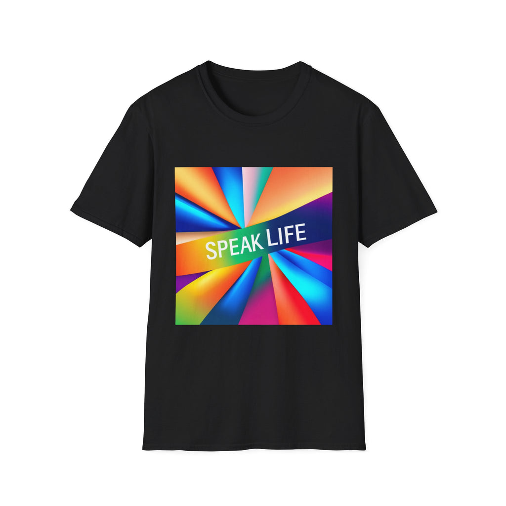"Speak Life" Kaleidoscope Women's Softstyle T-Shirt