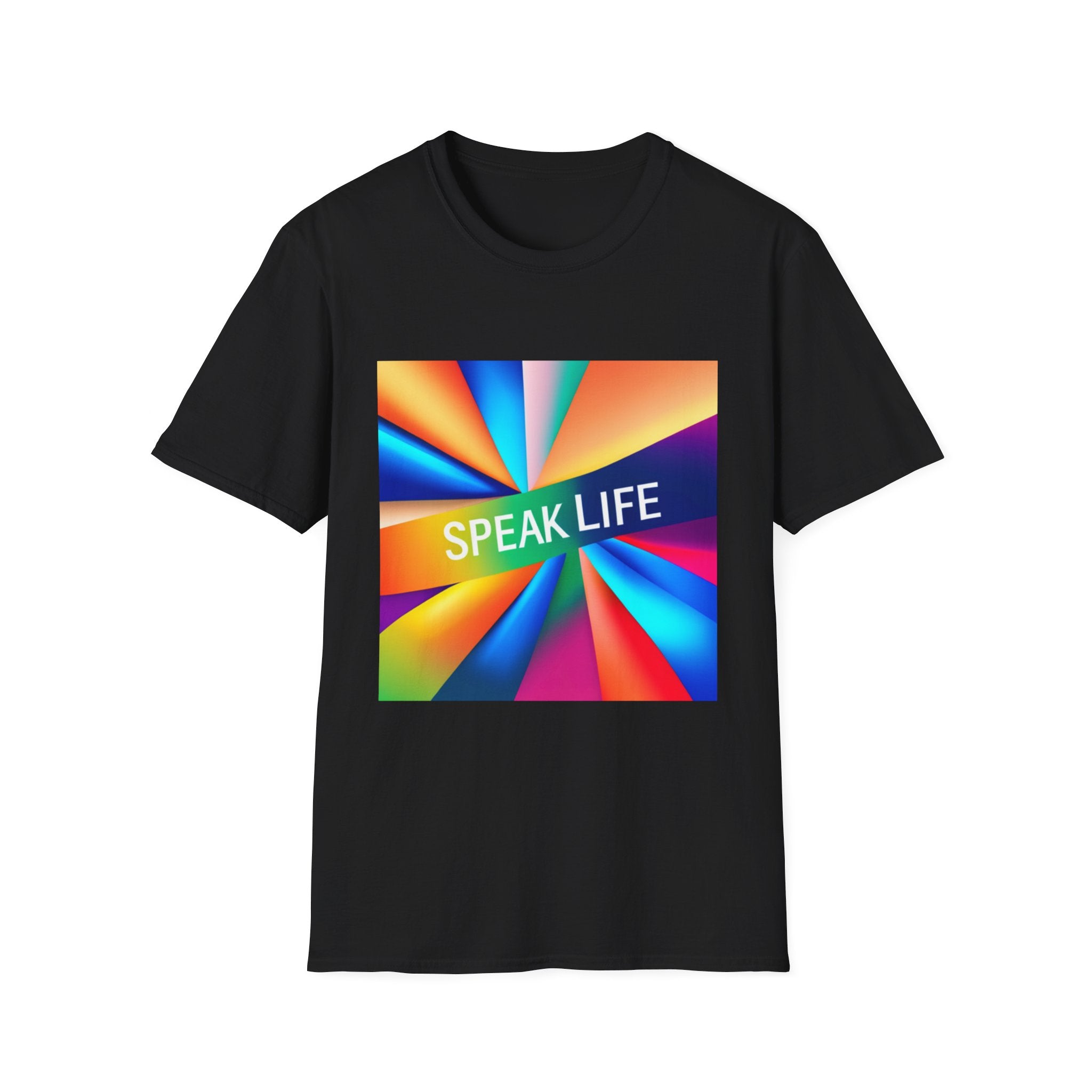 "Speak Life" Kaleidoscope Women's Softstyle T-Shirt