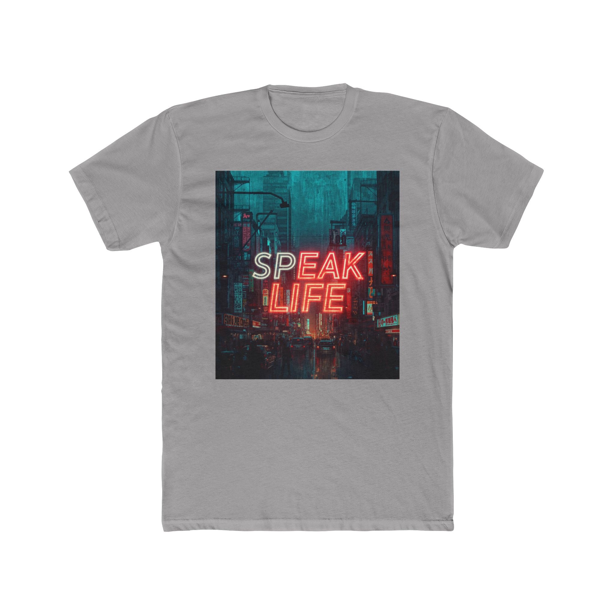Speak Life Tee — Neon City Inspirational Graphic T-Shirt