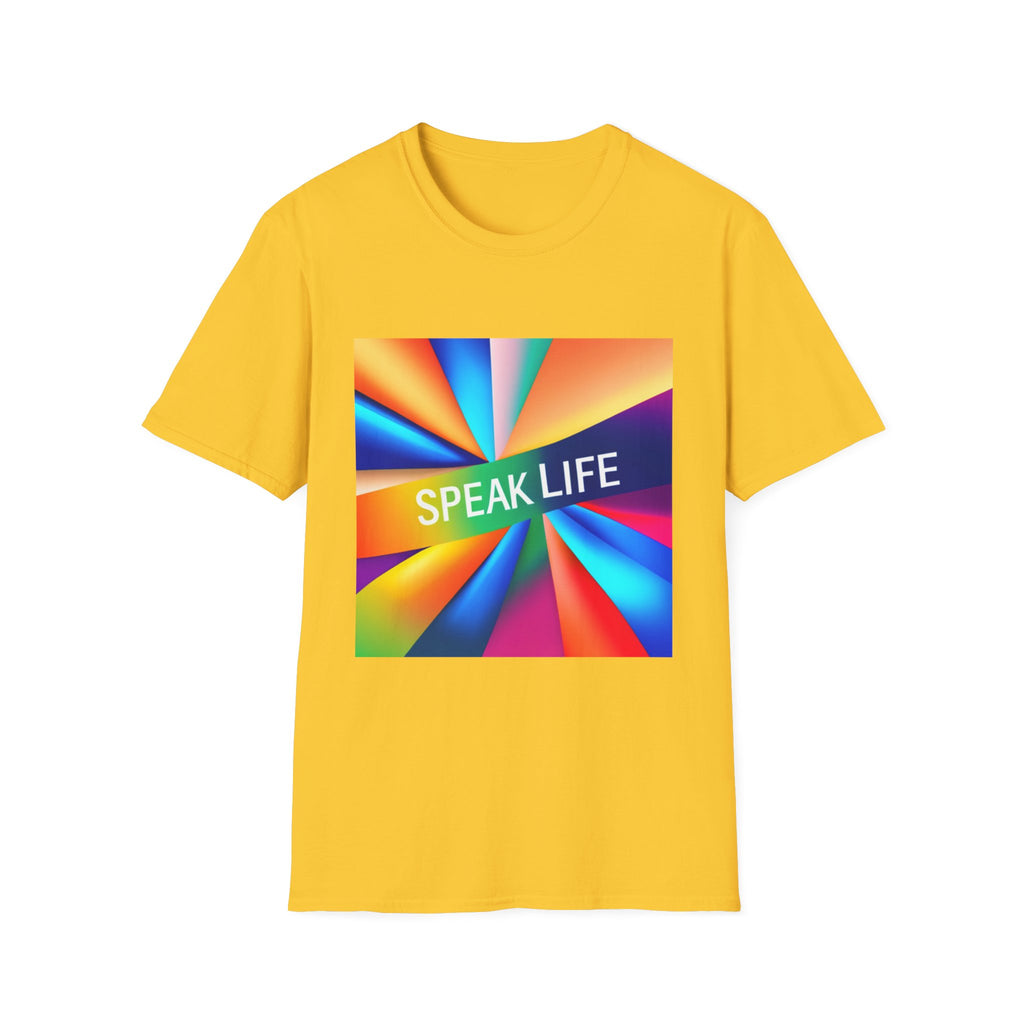 "Speak Life" Kaleidoscope Women's Softstyle T-Shirt