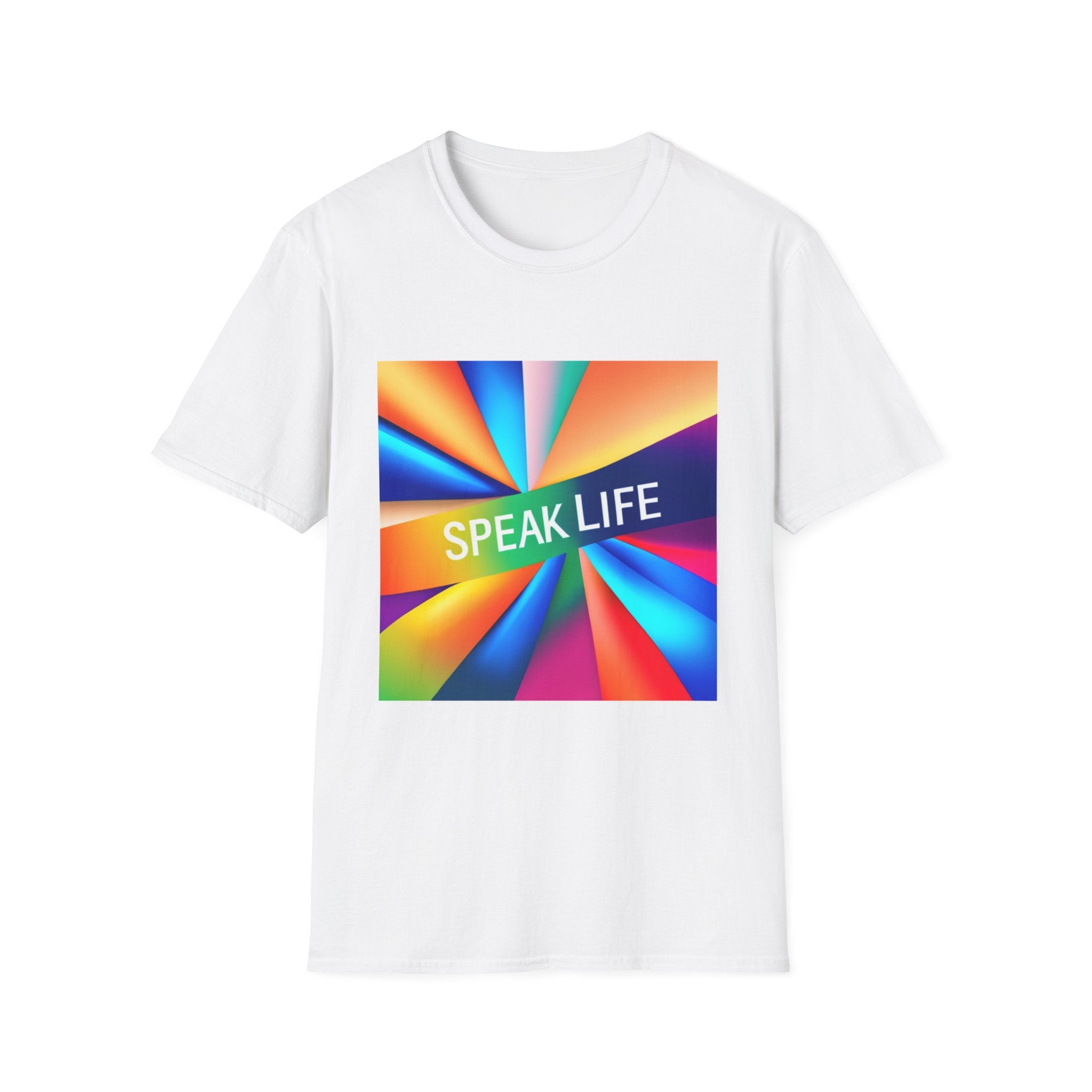 "Speak Life" Kaleidoscope Women's Softstyle T-Shirt