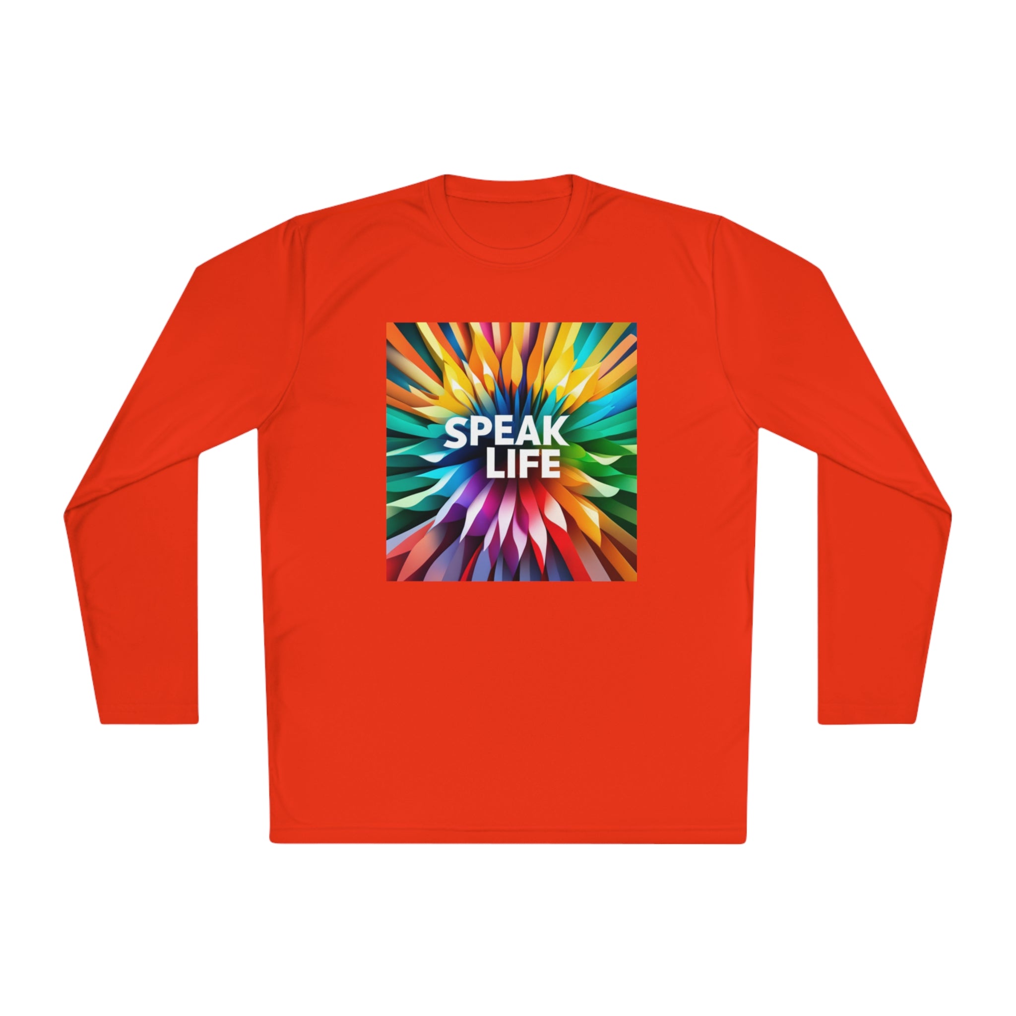 "Speak Life" Burst of Color Unisex Lightweight Long Sleeve Tee