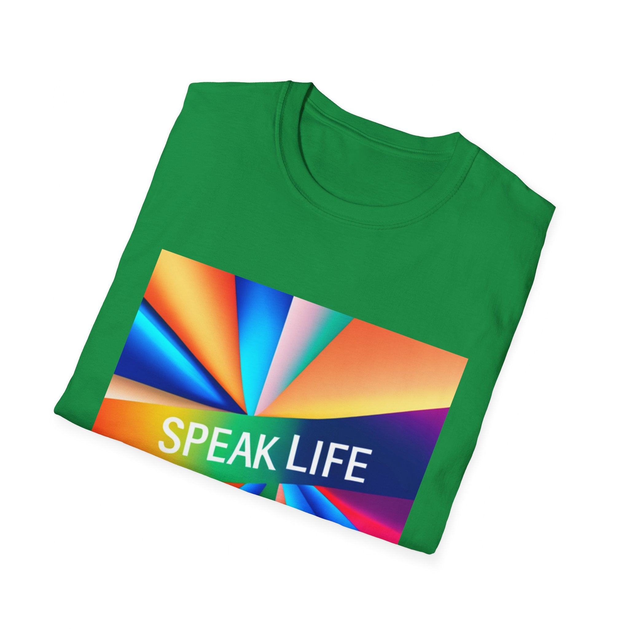 "Speak Life" Kaleidoscope Women's Softstyle T-Shirt