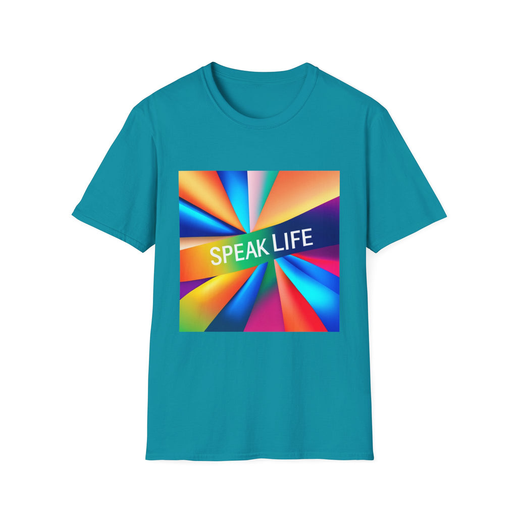 "Speak Life" Kaleidoscope Women's Softstyle T-Shirt