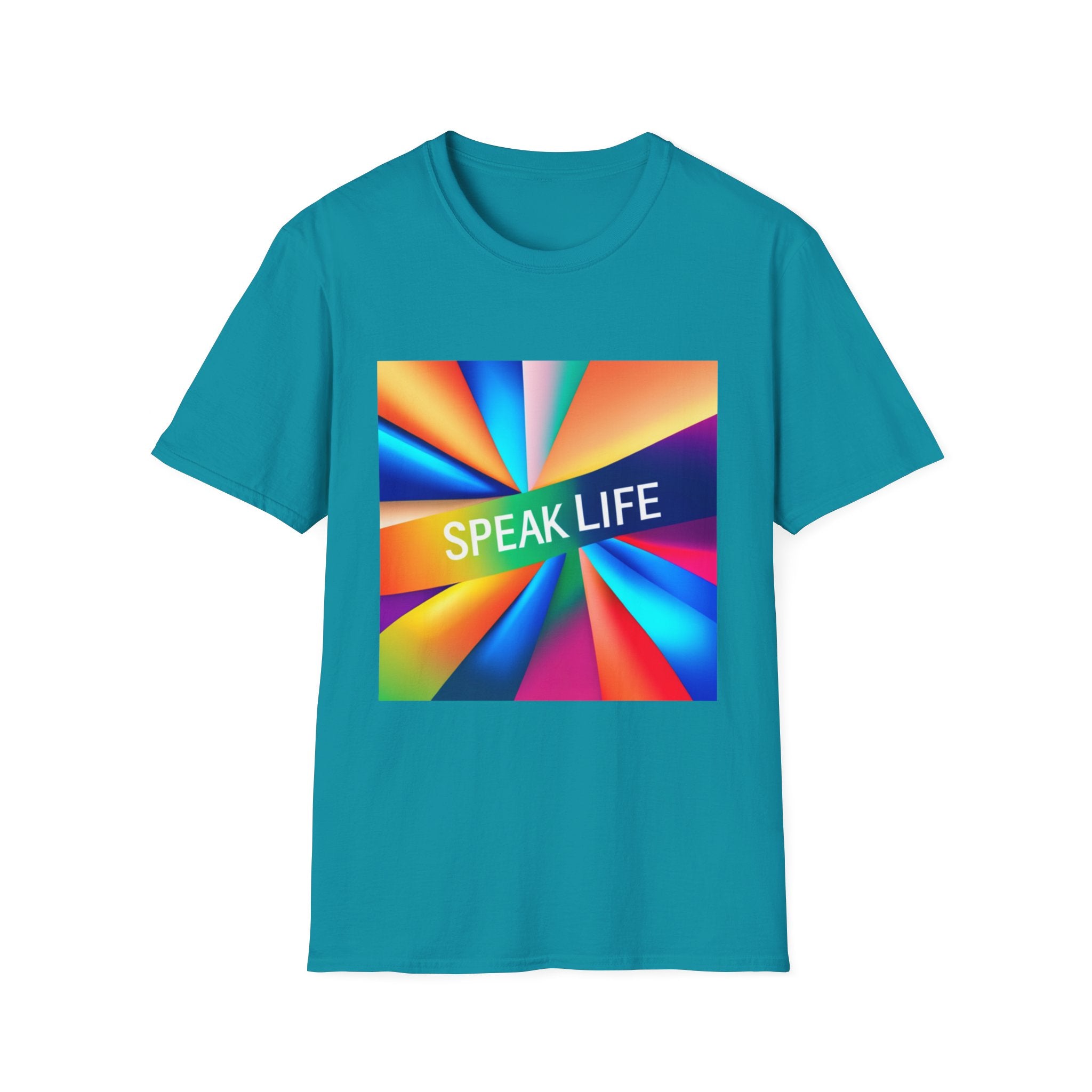 "Speak Life" Kaleidoscope Women's Softstyle T-Shirt
