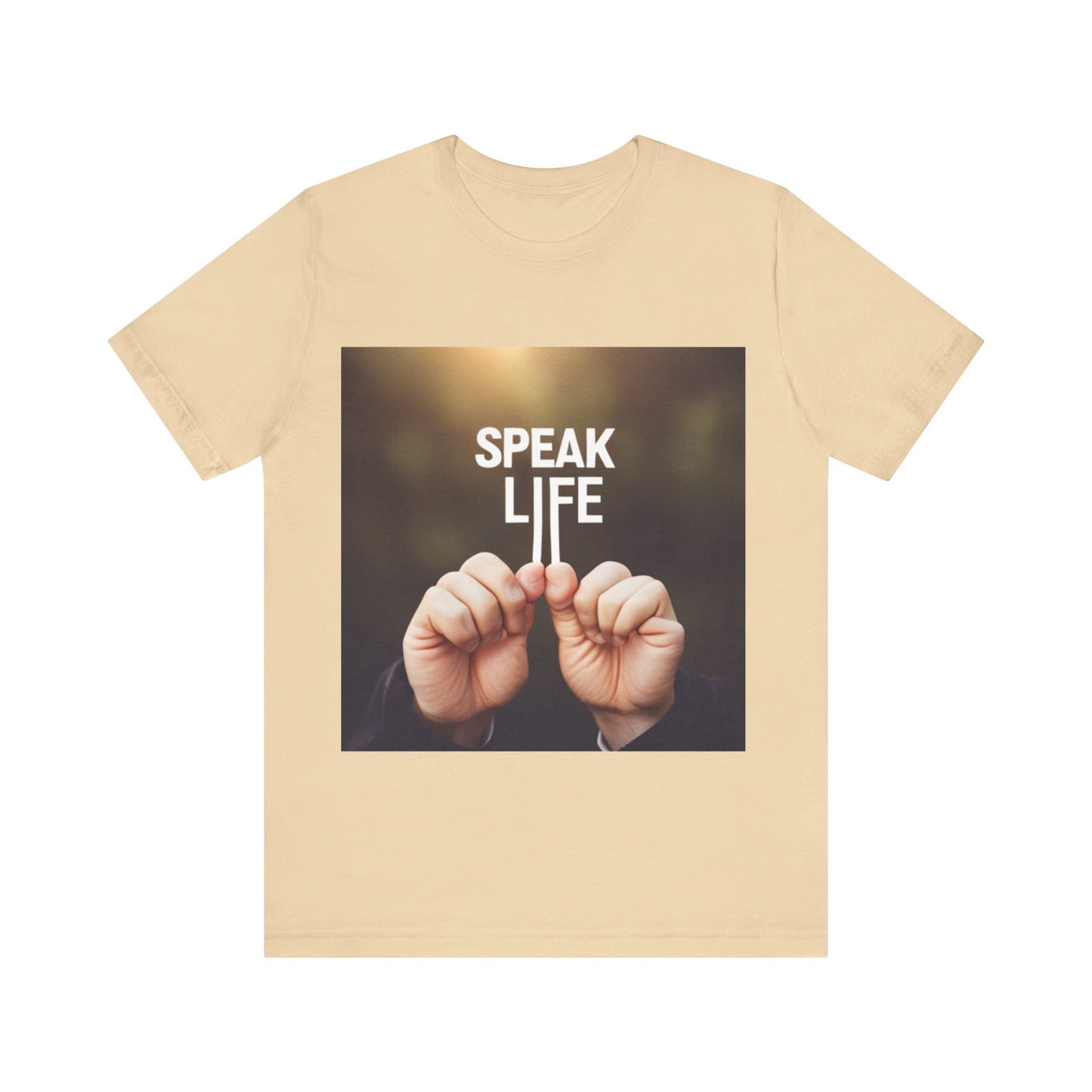 "Speak Life" Hands Unisex Jersey Short Sleeve Tee