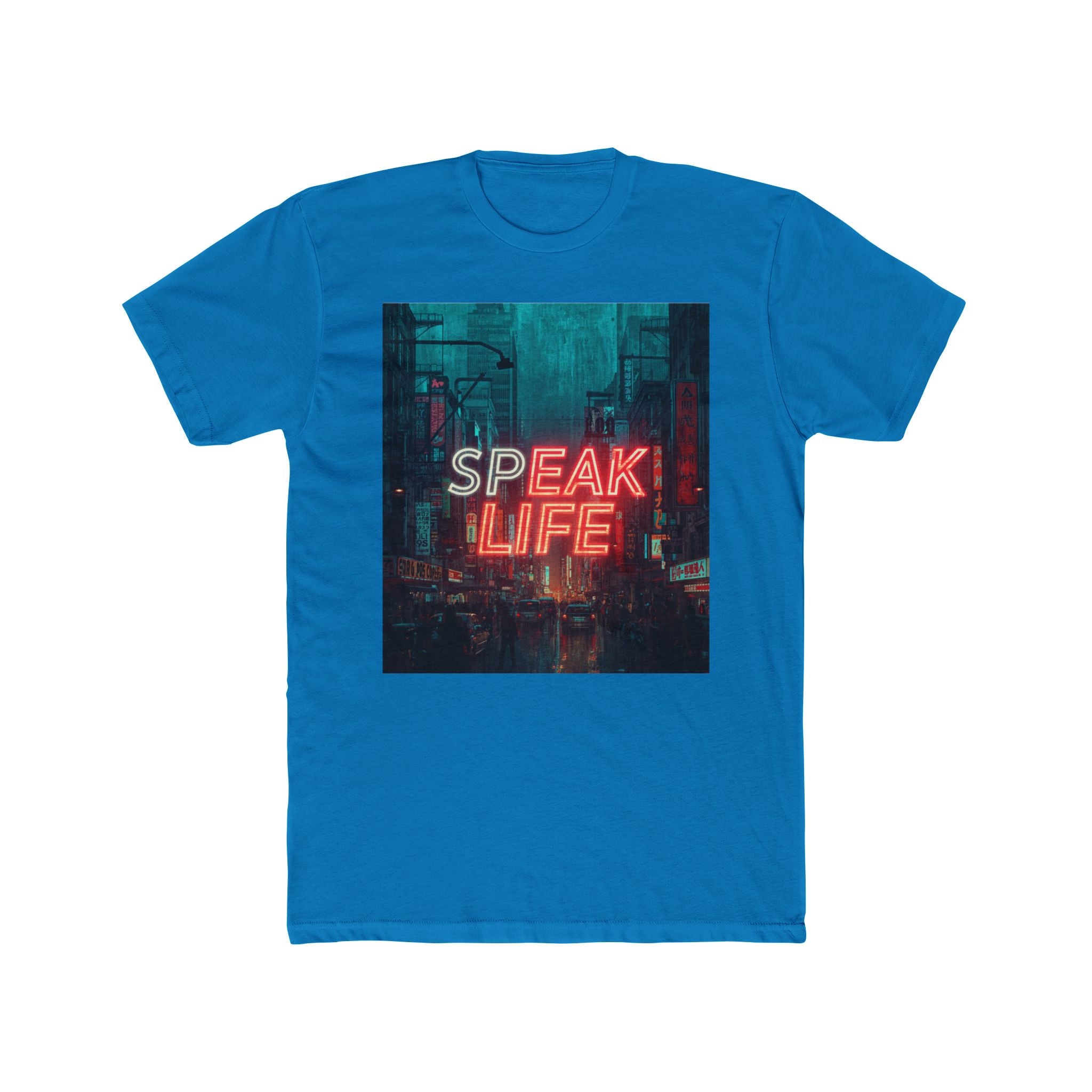 Speak Life Tee — Neon City Inspirational Graphic T-Shirt