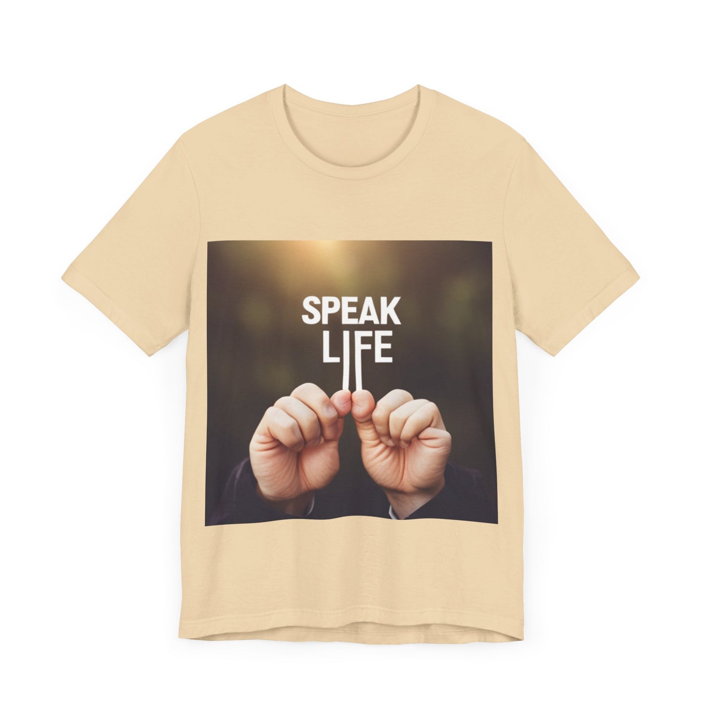 "Speak Life" Hands Unisex Jersey Short Sleeve Tee