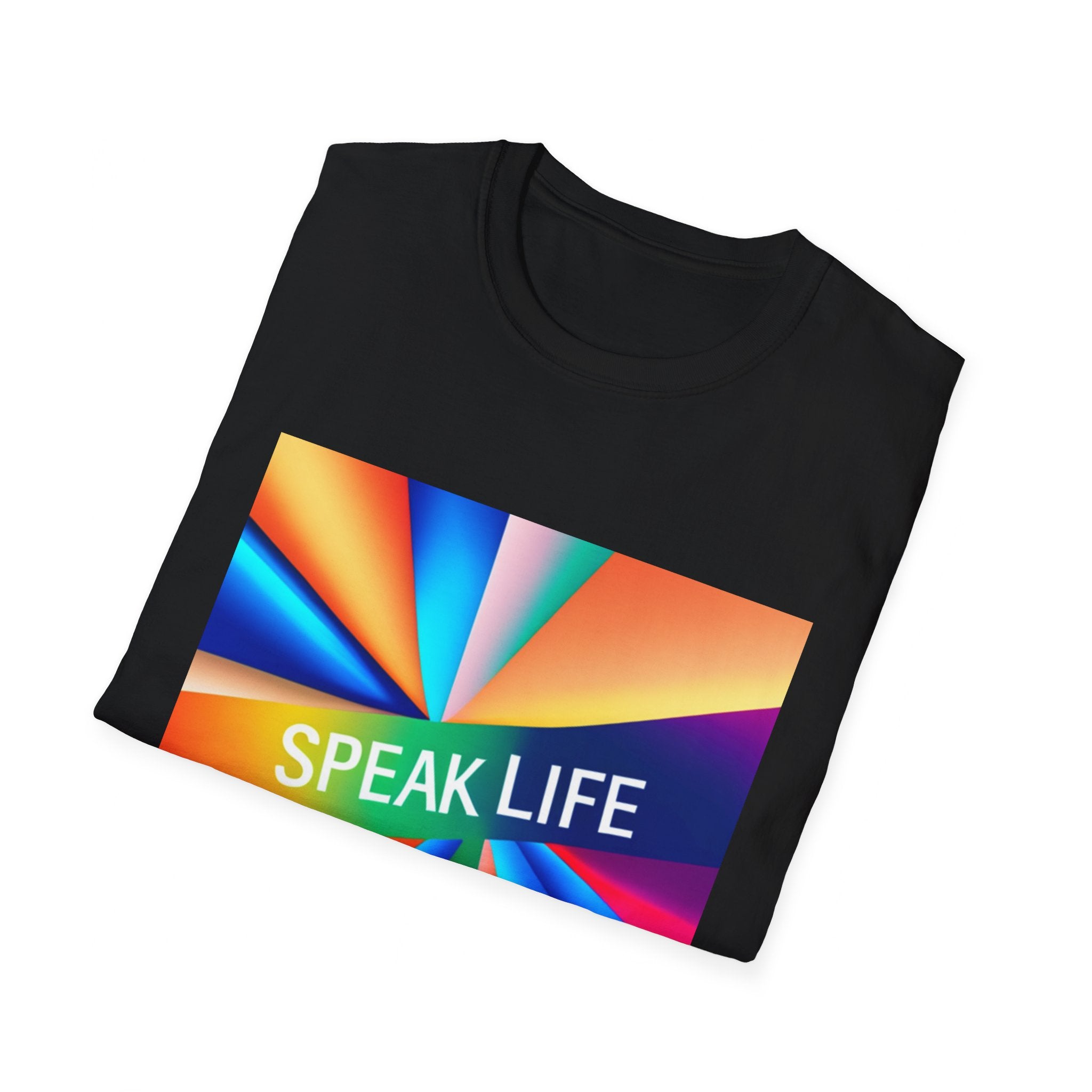 "Speak Life" Kaleidoscope Women's Softstyle T-Shirt