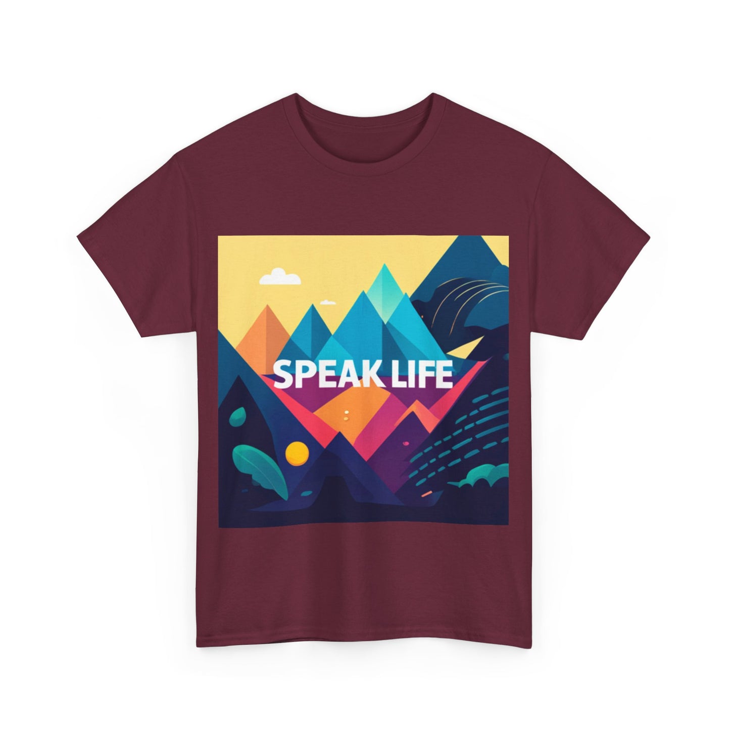 "Speak Life" Move Mountains Unisex Heavy Cotton Tee