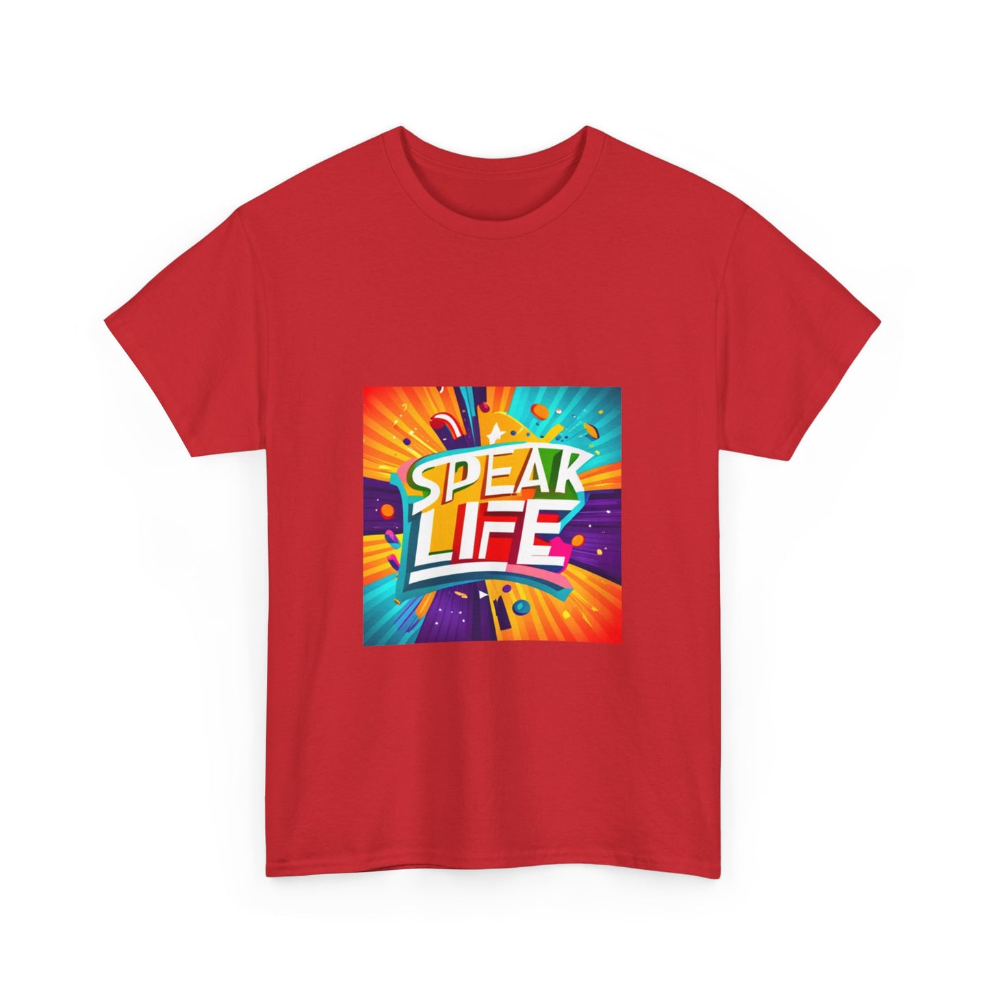 "Speak Life" Paint Splash Unisex Heavy Cotton Tee