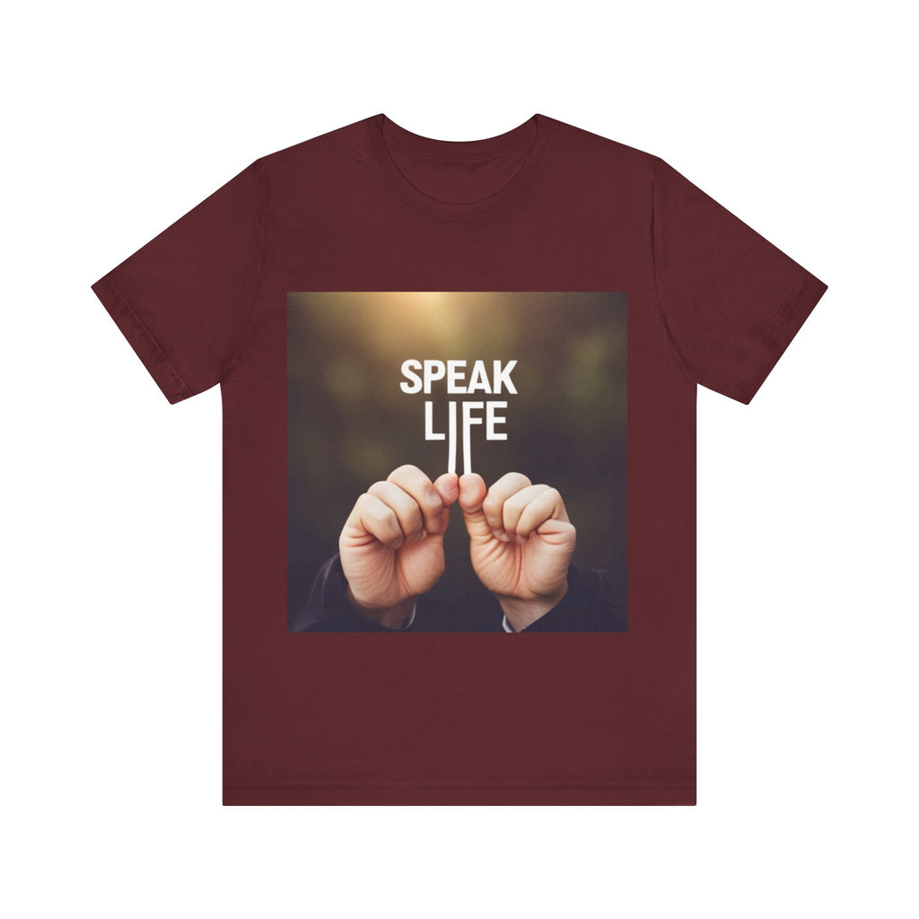 "Speak Life" Hands Unisex Jersey Short Sleeve Tee