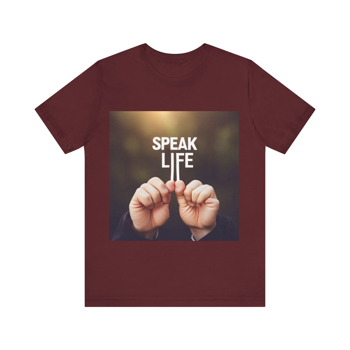 "Speak Life" Hands Unisex Jersey Short Sleeve Tee